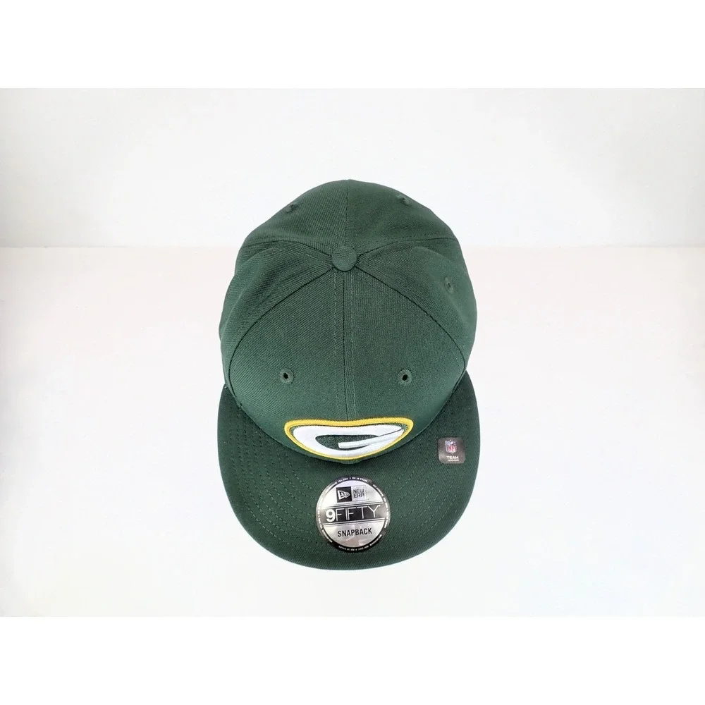 New Era 9FIFTY Green Bay Packers Snapback‎ Hat NFL Green Gold Flat Bill